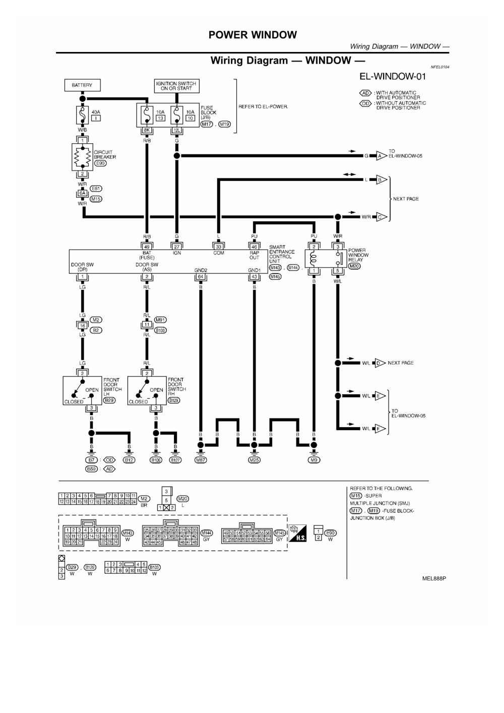 Wiring Diagram WINDOW Page 01 2003