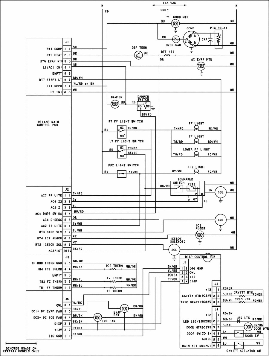 Whirlpool Refrigerator Wiring Diagram