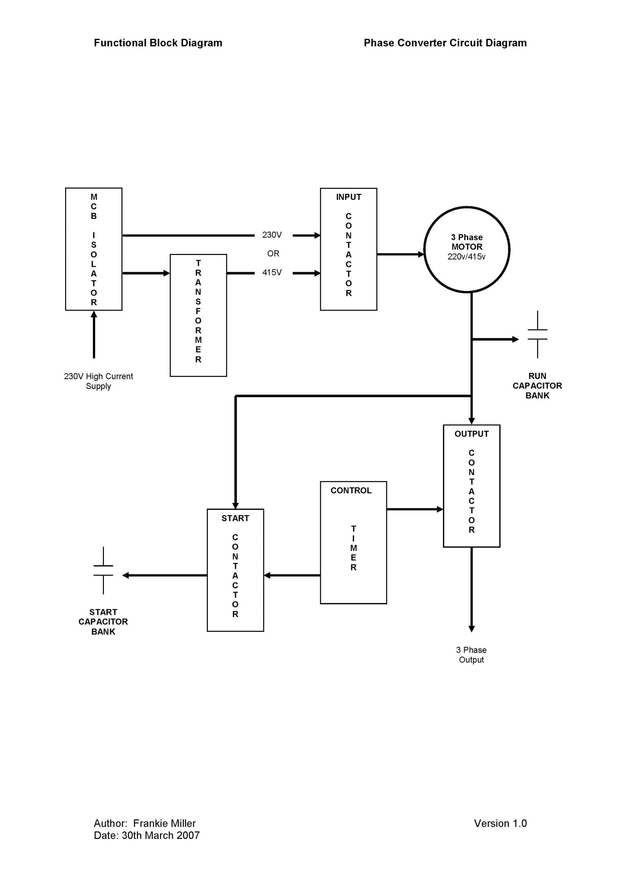 Best Ronk Phase Converter Wiring Diagram 4 Mapiraj 3 Phase To Single Phase Converter Circuit