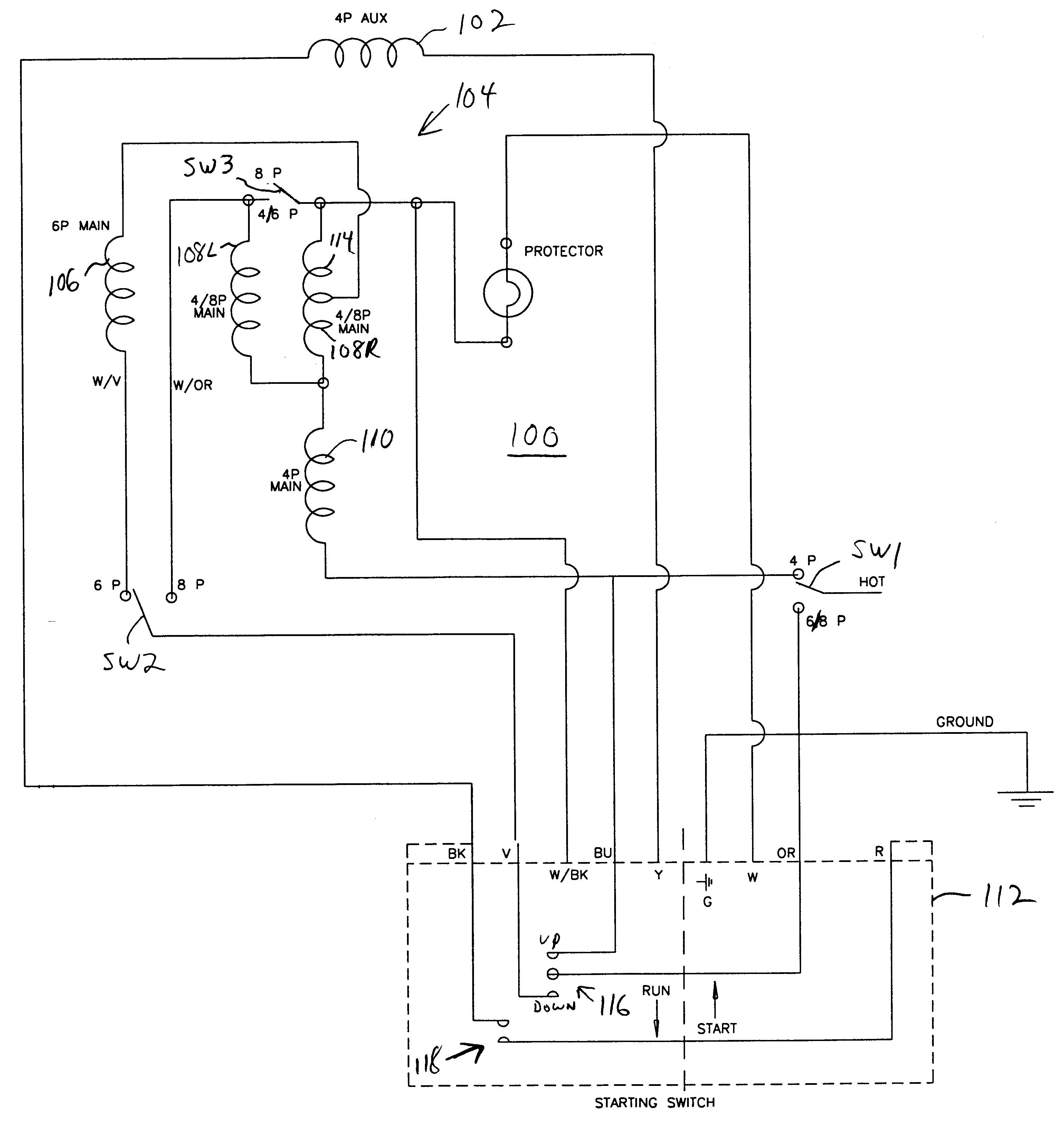 Wiring Diagram for Electric Motor with Capacitor Best Patent Us Capacitor Start Single Phase Induction Motor