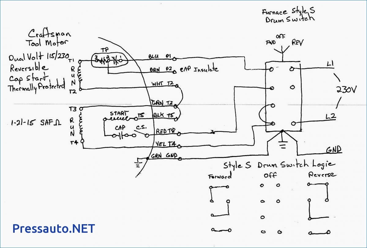 Single Phase Capacitor Start Run Motor Wiring Diagram Pressauto Net And 3