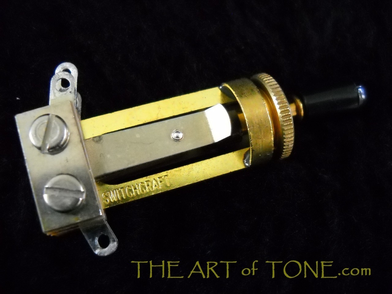 Switchcraft Long Straight 3 way GOLD toggle switch