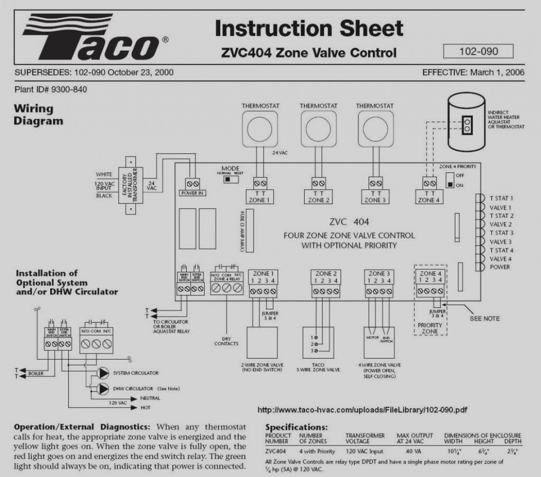 free wiring diagram Beautiful Taco Zone Valve Wiring Diagram Valves Gooddy Org At
