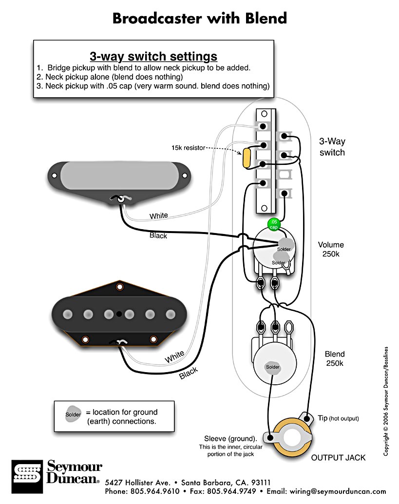 Three Cool Alternate Wiring Schemes For Telecaster Seymour Duncan Beautiful Telecaster Wiring Diagram