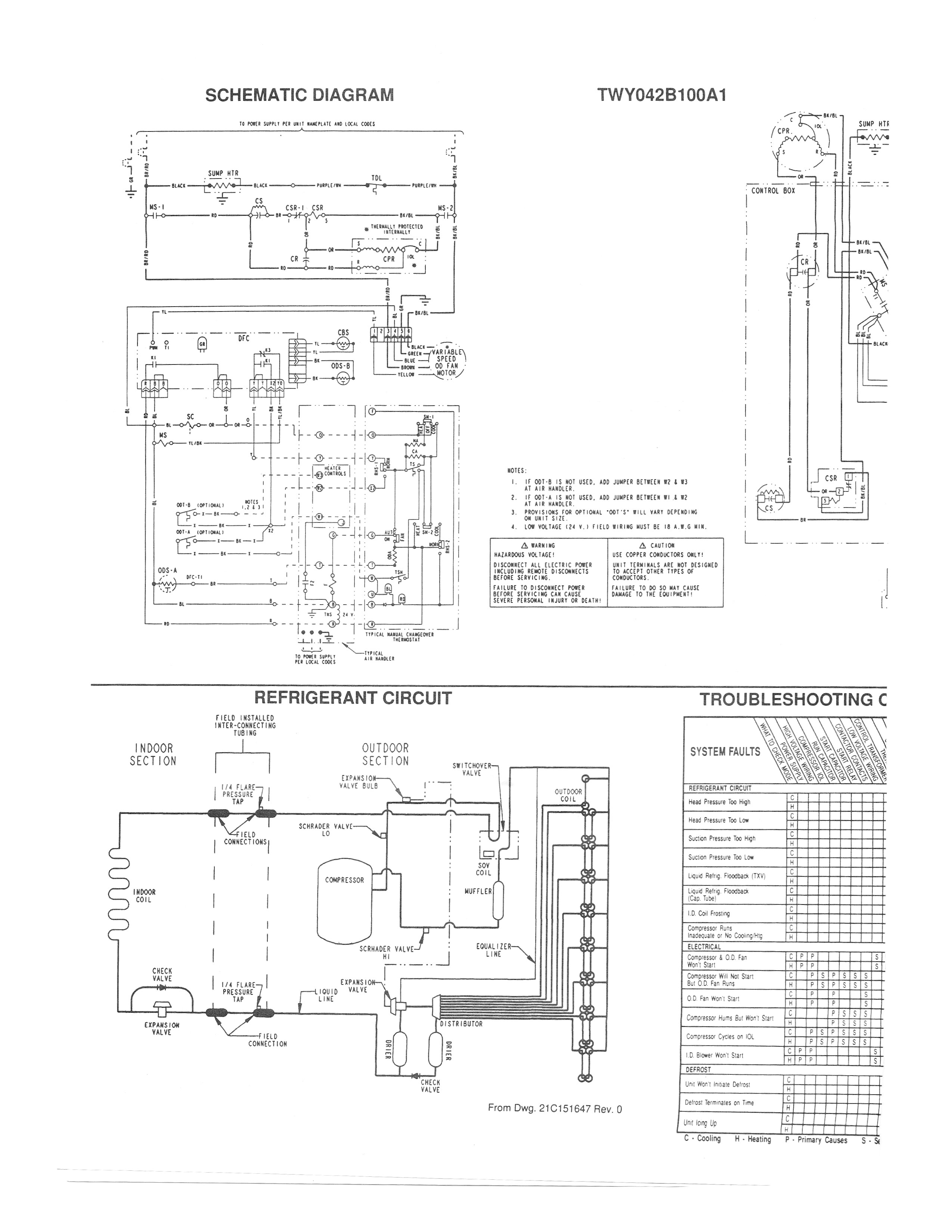 Trane Rauc Wiring Diagram Swua Manual Elmizu Co Inside