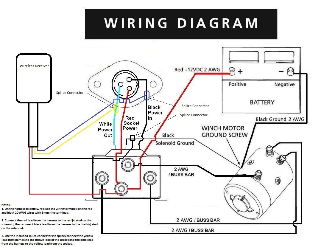 Winch Remote Control Wiring Diagram Traveller Arresting Warn Throughout In
