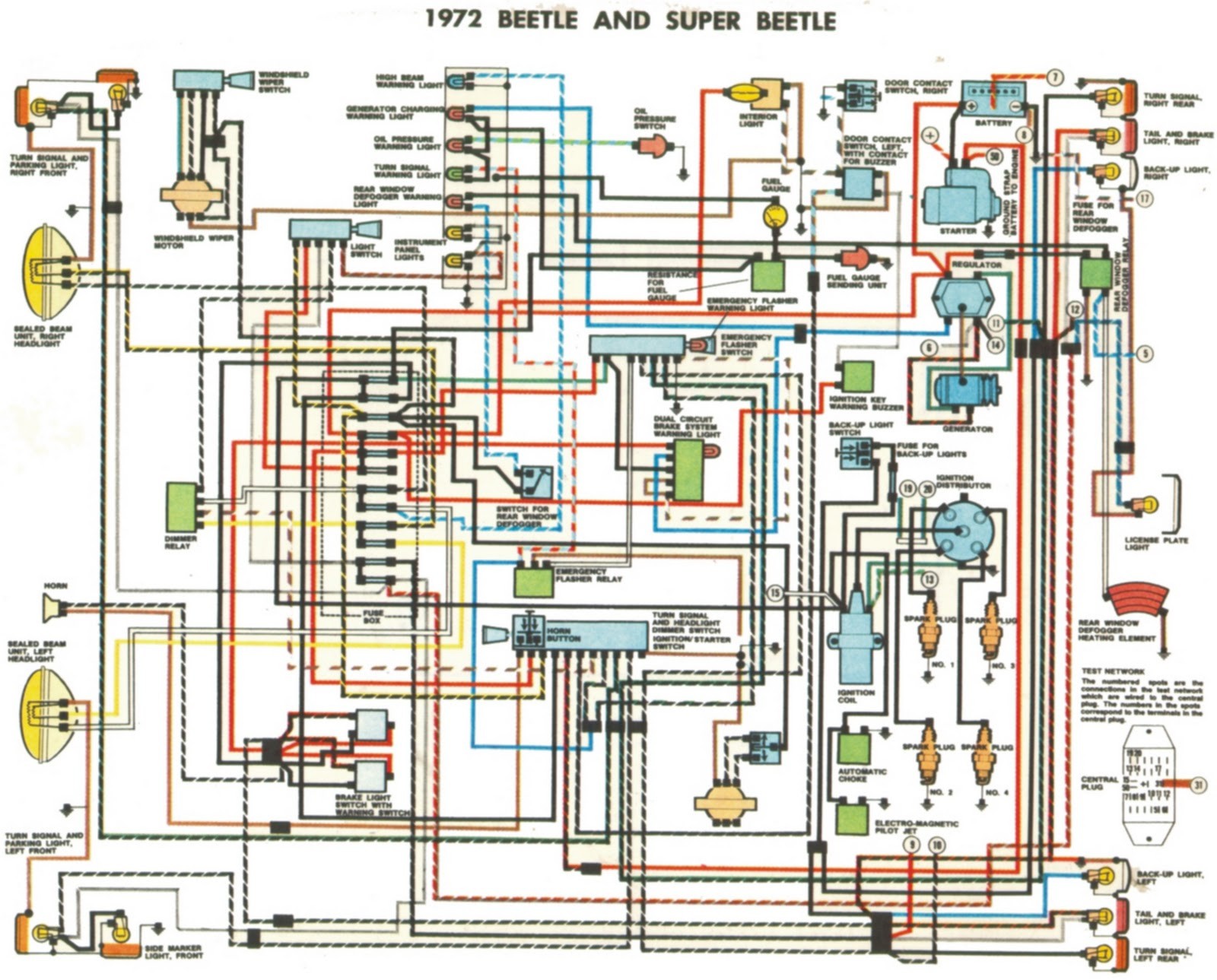 Alternator Wiring Diagram Vw Beetle Valid 1972 Vw Beetle Wiring Diagram Wire Center •