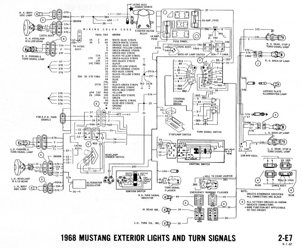 1968 mustang engine wiring diagram ford best alternator rh releaseganji net 67 Mustang Wiring Diagram 68 Mustang Wiring Diagram