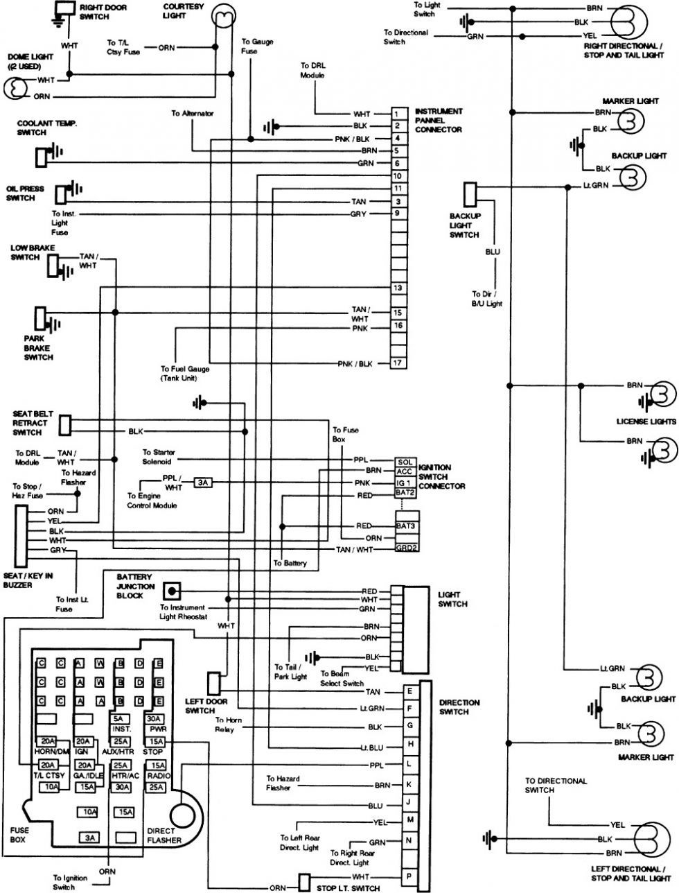 1983 chevy truck headlight wiring wiring diagram u2022 rh msblog co 1988 GMC Truck Wiring Diagram