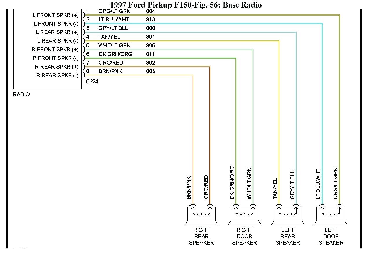 1999 ford F150 Radio Wiring Diagram