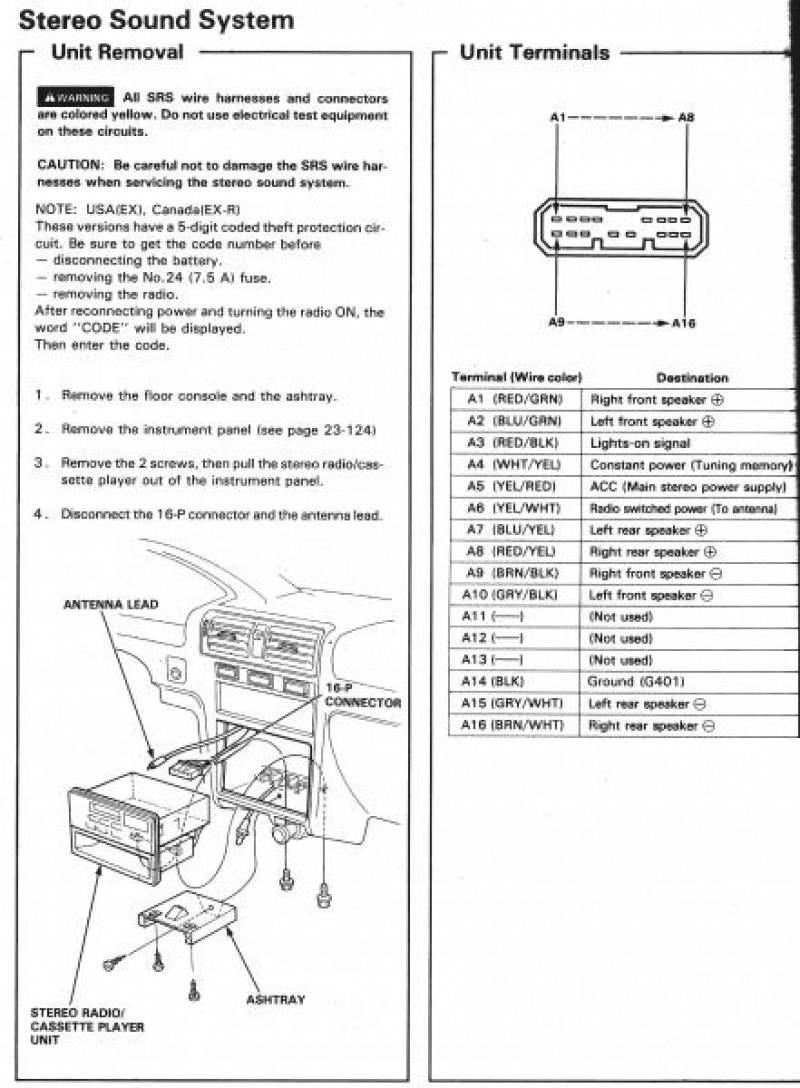 honda accord wiring harness diagram Collection 2003 Honda Accord Stereo Wiring Diagram And Throughout 17