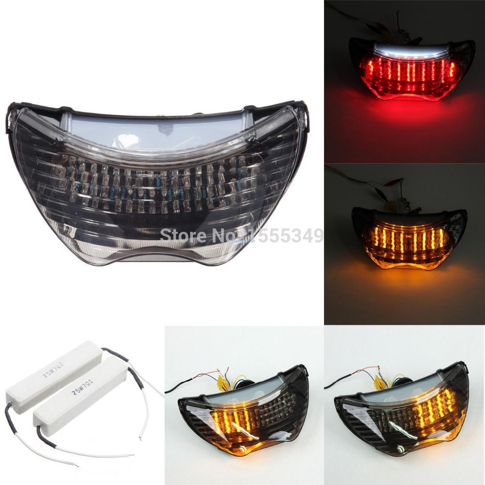 For Honda CBR 600 F4 F4i LED Motorcycle TailLights Brake Tail Lights with Integrated Turn Signals Indicators Smoke on Aliexpress