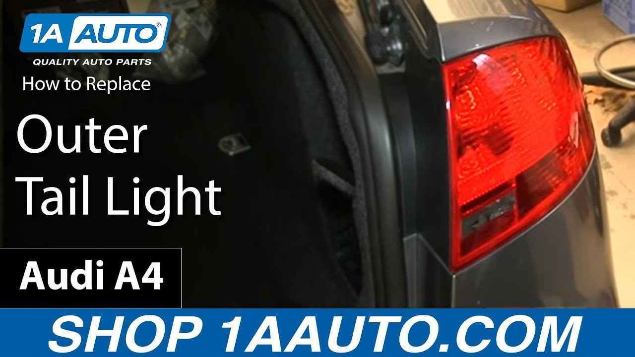 How To Install Replace Outer Tail Light Audi A4 2005 08
