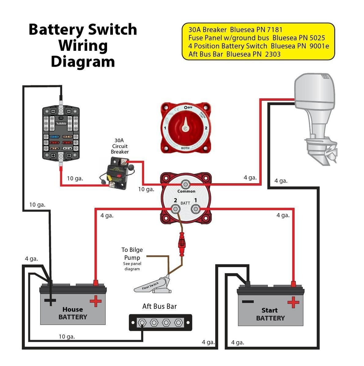 Boat Battery Switch Wiring Diagram New