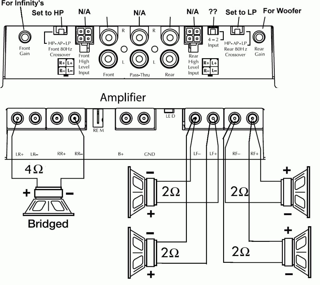 Wiring Diagram 4 Channel Amp Installation New 4Ch