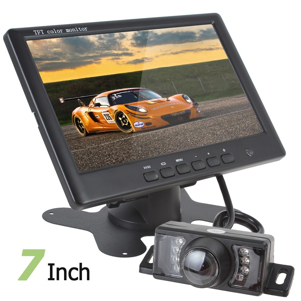 Super Thin 800 x 480 7 Inch Color TFT LCD Car Rear View Monitor Parking
