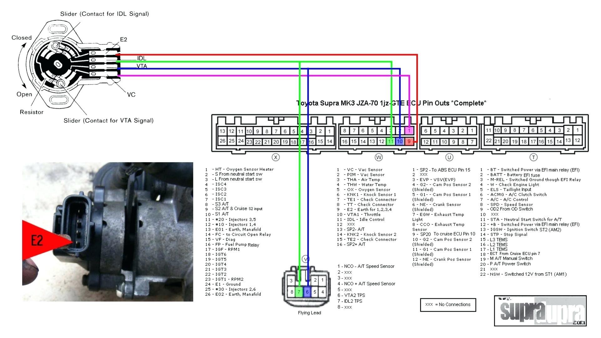 Throttle Position Sensor Wiring Diagram Best 1jz Engine Wiring Basic Sensor T...