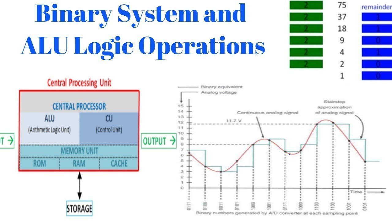 Binary System and ALU Logic Operation in Urdu and Hindi