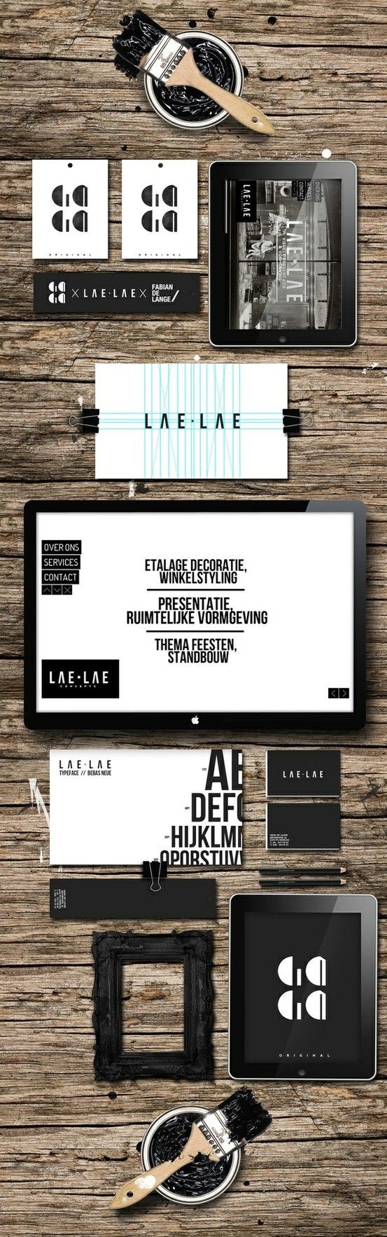 LAE corporate visual identity branding by Fabian de Lange