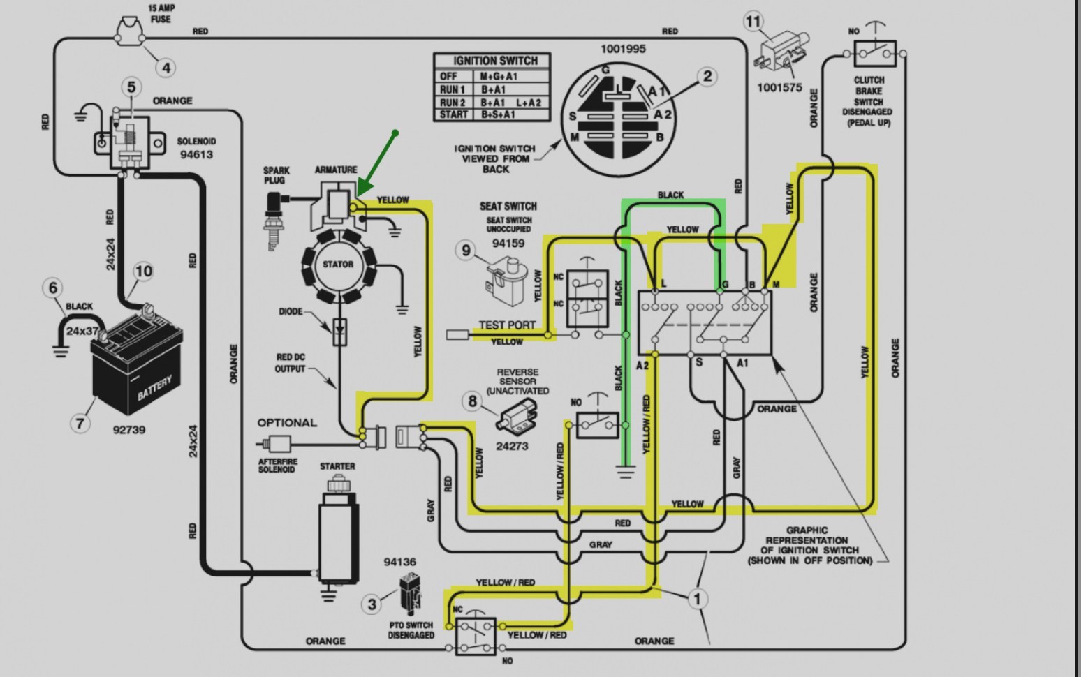 mower ignition switch wiring diagram briggs and stratton 16 hp rh poscaribe co Oil Briggs and