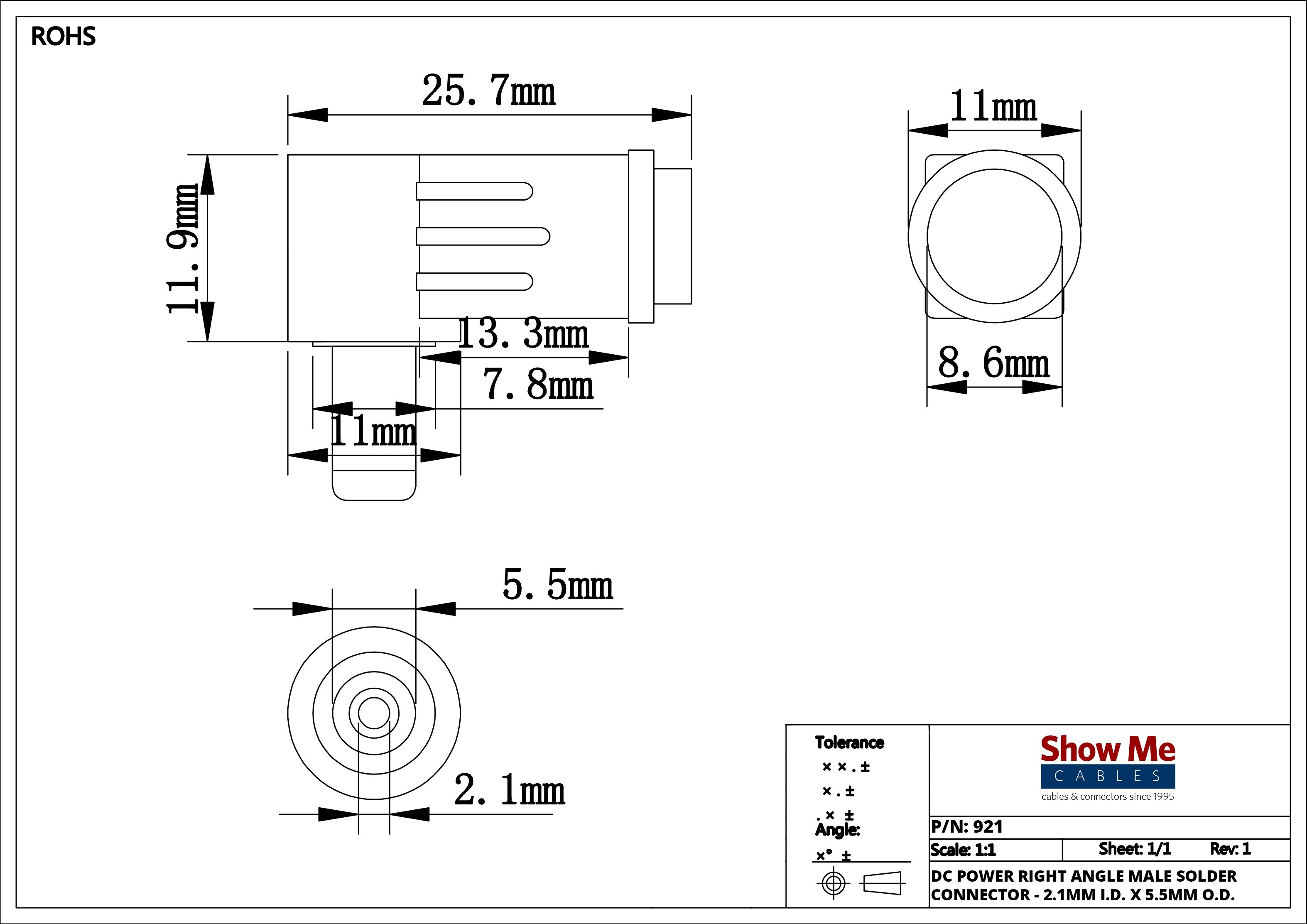 2 5mm Id 5 5mm Od Power Connector Best solutions 25 Mm Jack Wiring Diagram