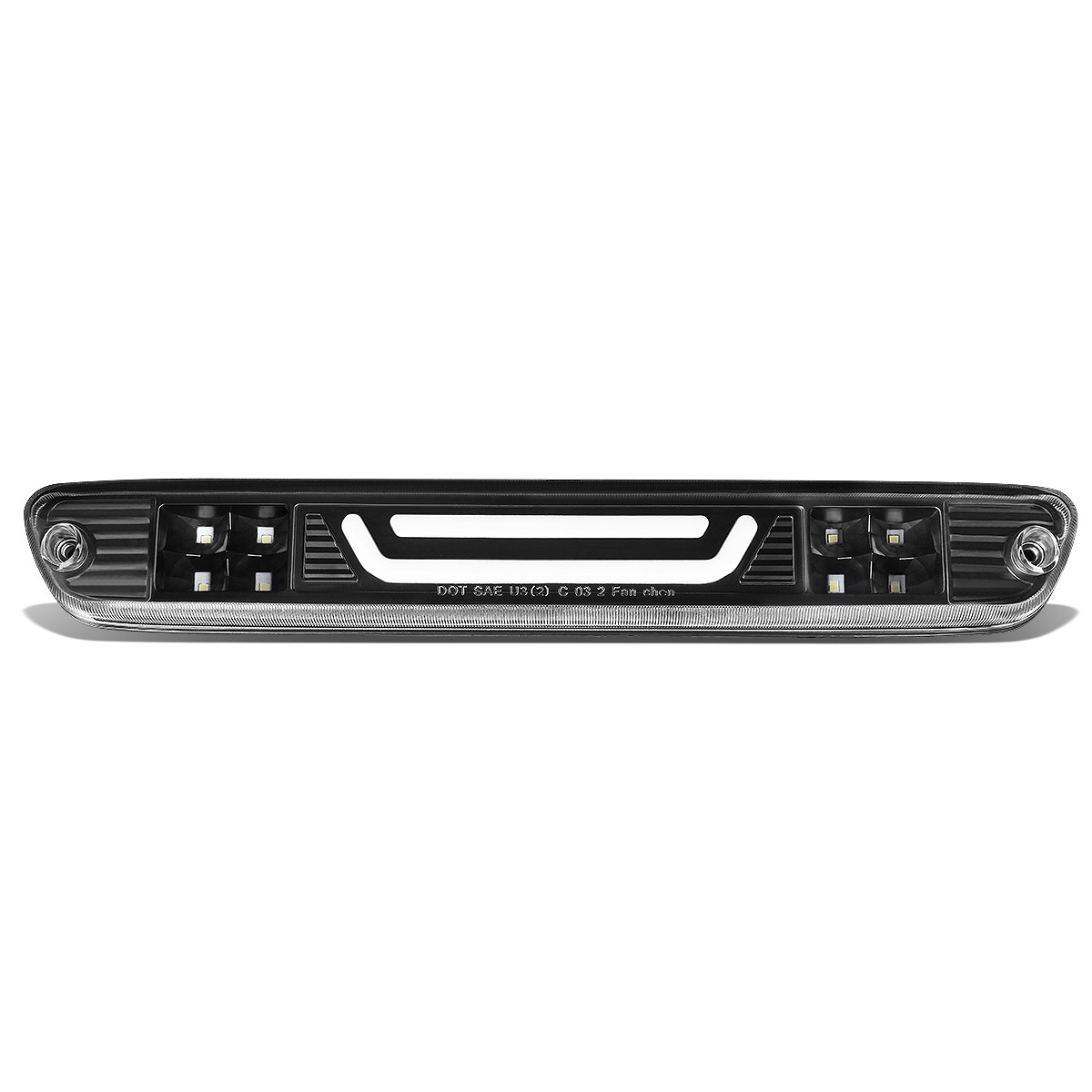 For 2004 2012 Chevy Colorado GMC Canyon Black Clear 3D LED Bar 3rd