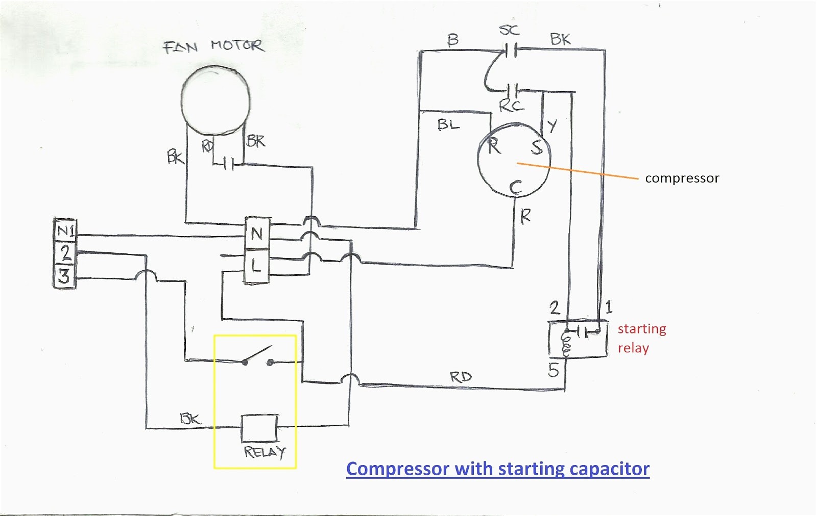 Capacitor Wiring Diagram Radiantmoons Me With Ac pressor Copeland