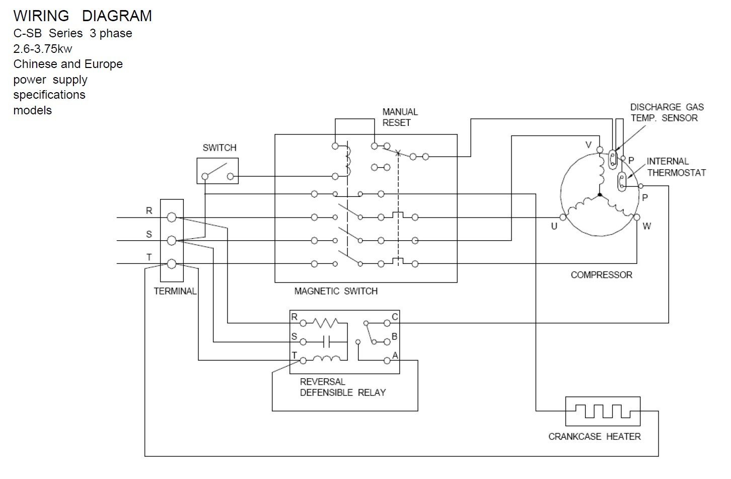 copeland pressor wiring diagram Download Wiring Diagram For Copeland pressor Wiring Condensing Unit Embraco Terminal