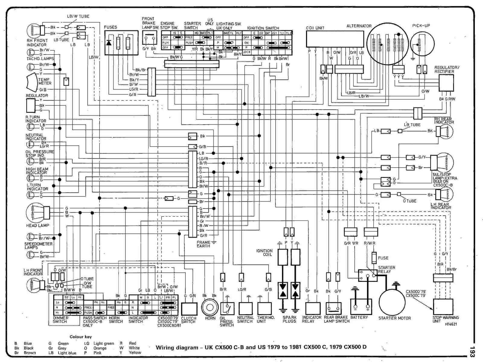 wiring diagram of 1978 honda cx500 part 2 binatani rh binatani 1978 Honda Cb750k