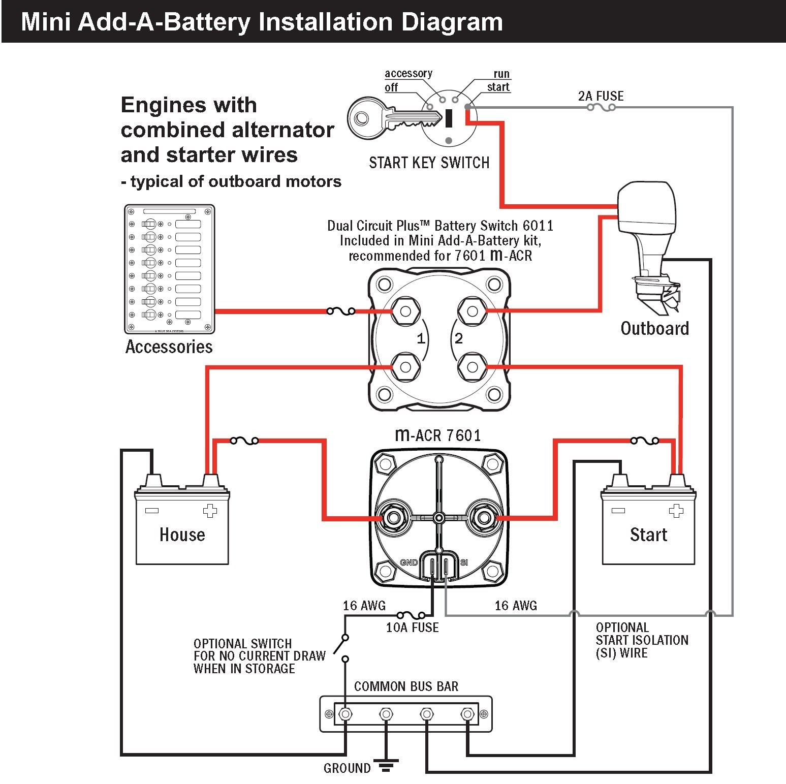 blue sea dual battery switch wiring diagram Download Sure Power Battery isolator Wiring Diagram Awesome