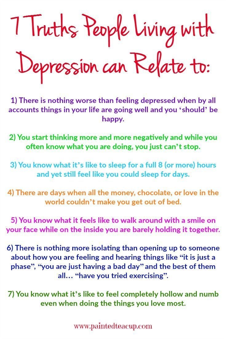 If you are living with depression these words will be very true for you Remember you are not alone This post also includes a agreat resource to help you