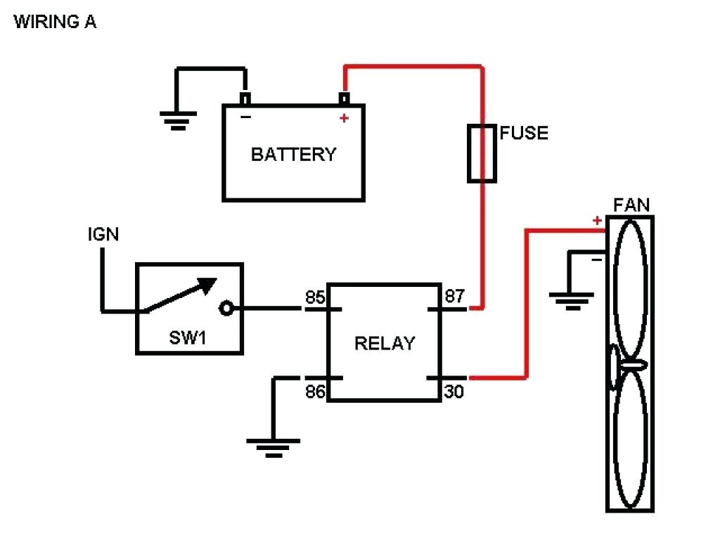 cooling fan relay wiring diagram New Fan Relay Wiring Diagram wiring