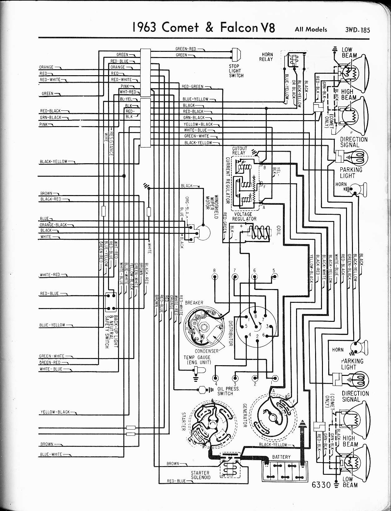 1964 ford 2000 tractor wiring diagram Collection 1963 V8 Falcon right 4 i
