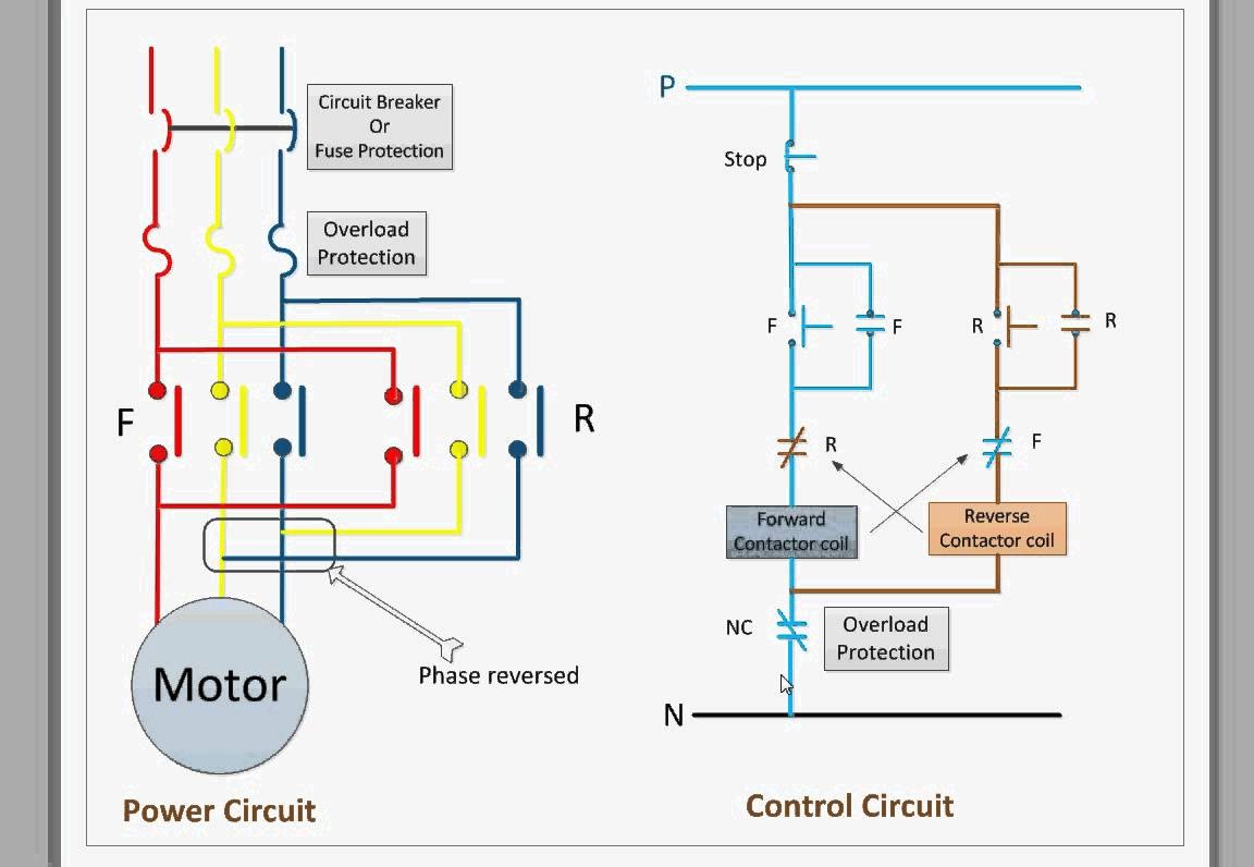 Single Phase Motor With Capacitor Forward And Reverse Wiring Diagram