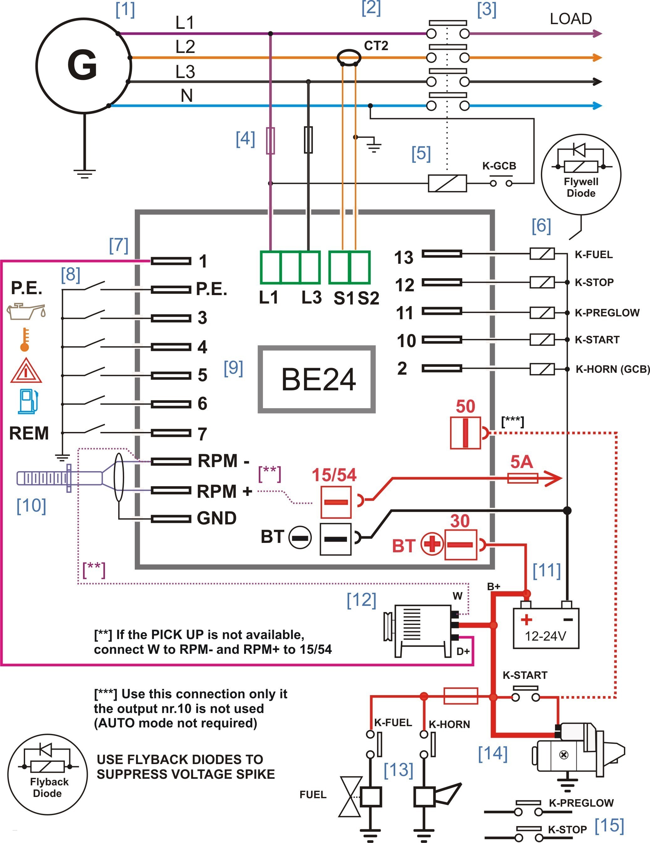 Generator Amf Wiring Diagram Valid Generator Wiring Diagram and Electrical Schematics Free Download