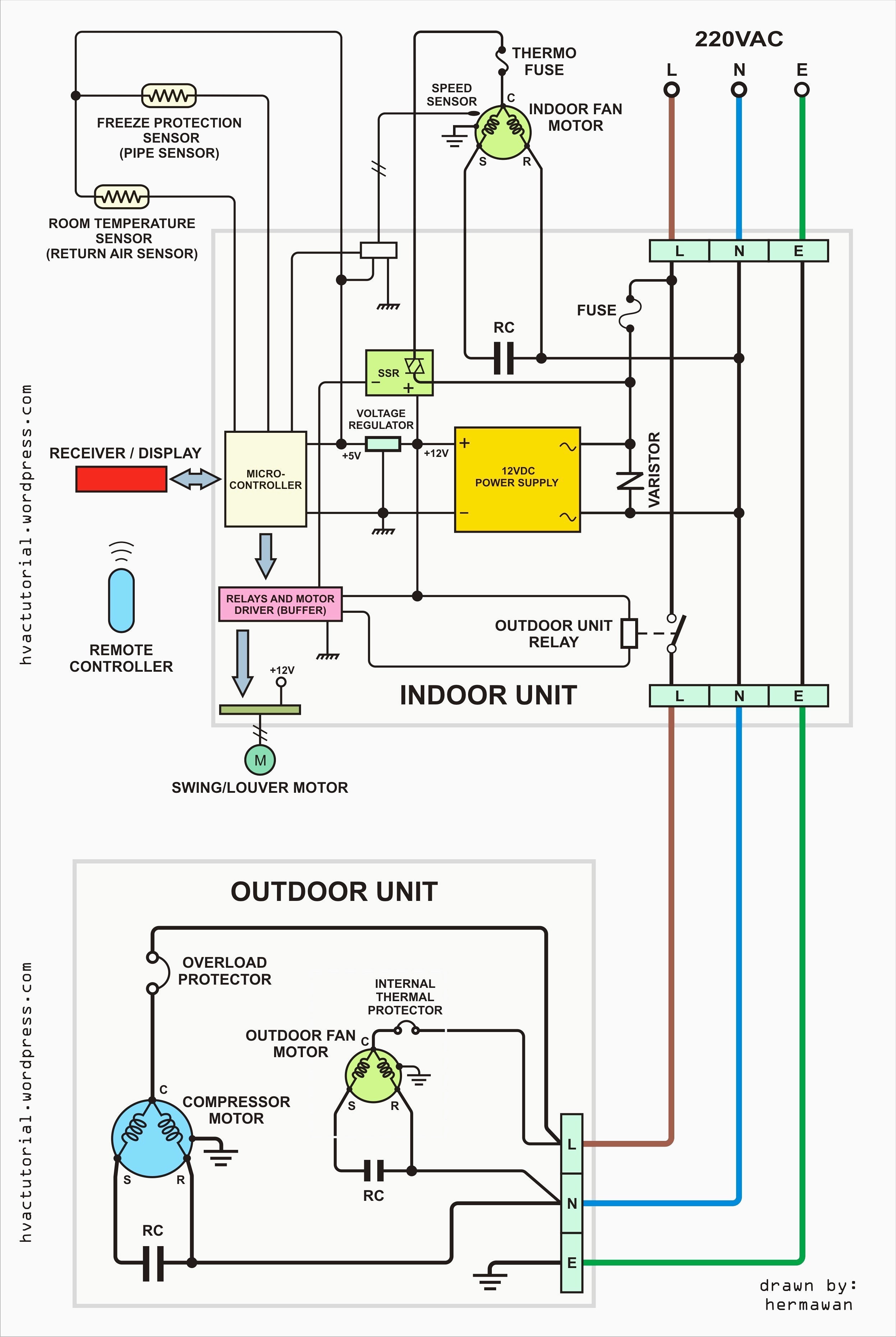 Hvac Condenser Wiring Diagram Inspirationa Central Air Conditioner Wiring Diagram Awesome Goodman Ac Brilliant