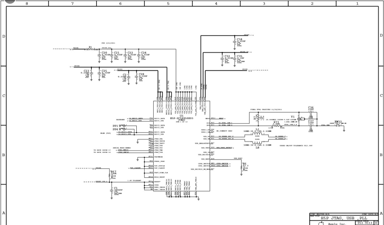 Apple iPhone 5 schematic diagram service manual