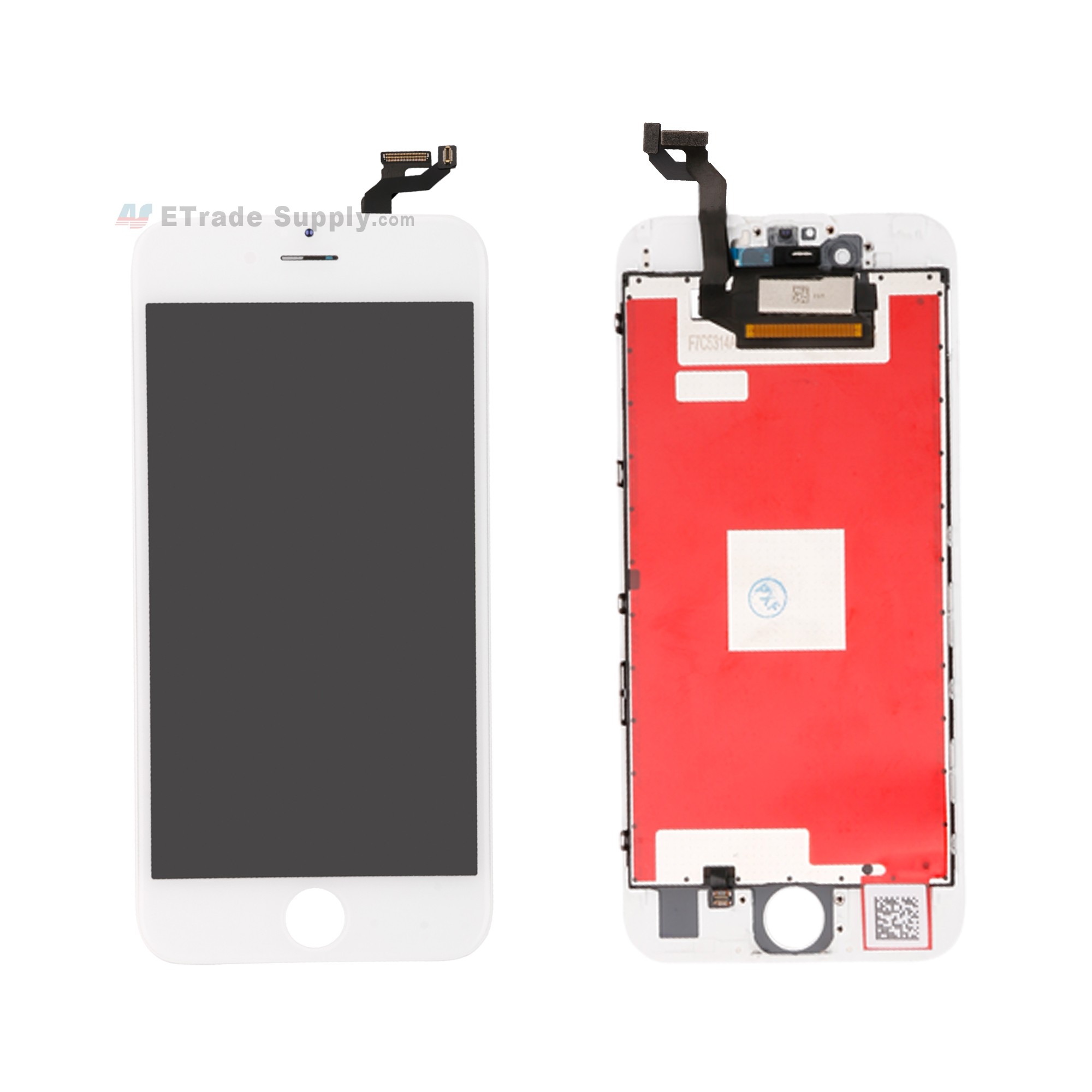For Apple iPhone 6S Plus LCD Screen and Digitizer Assembly with Frame Replacement White