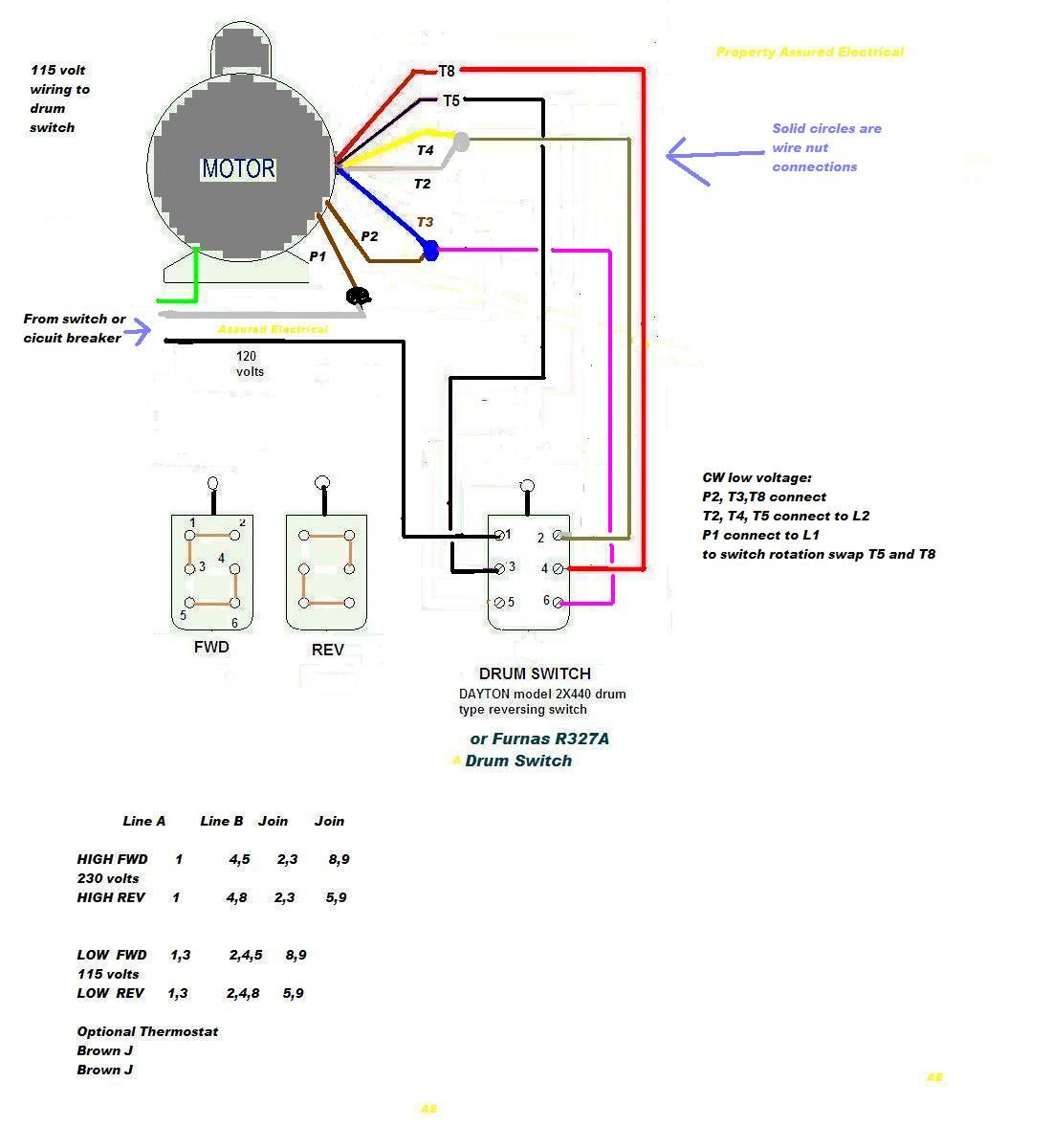 Simple Wiring Diagram for Drum Switch How to Wire A Baldor L3514 Free forms 2019