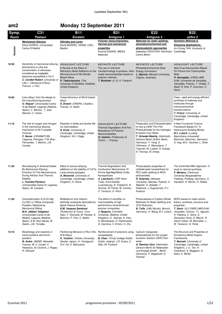 PDF PROGRAMME TENTATIVES EUROMAT 2011
