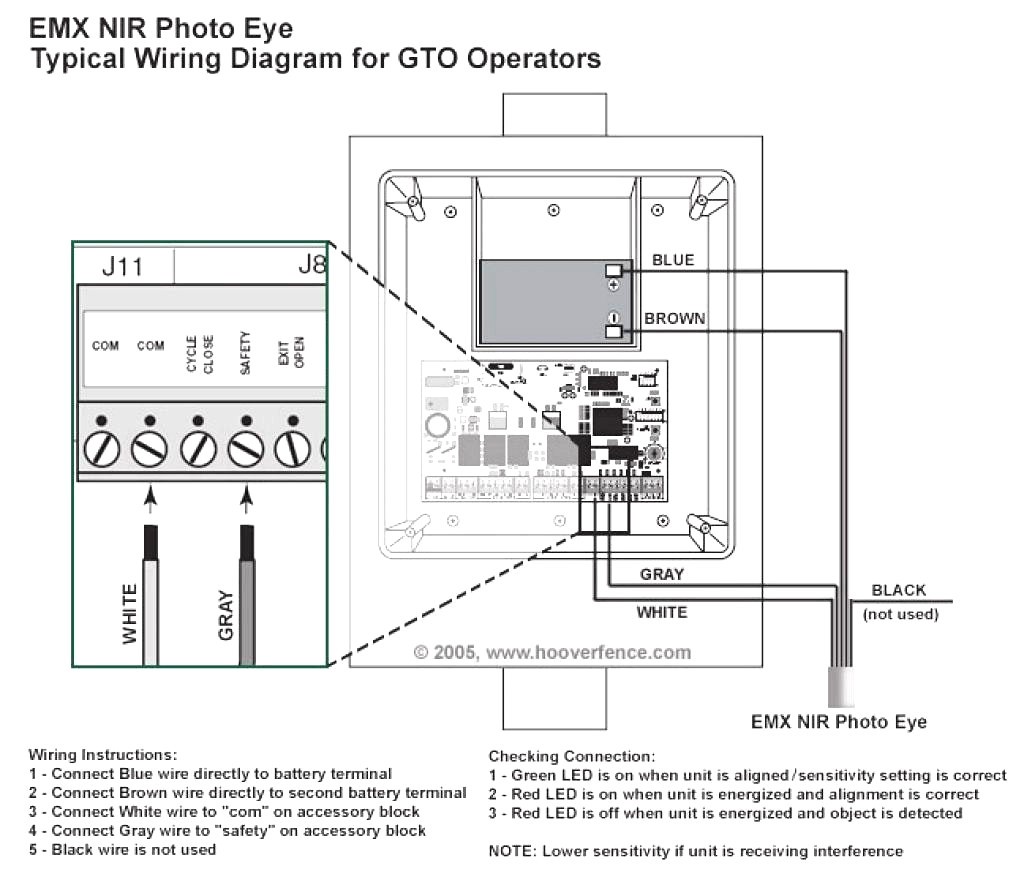 Garage Wiring Diagram Liftmaster Sensors With For Door Opener Fair Endear