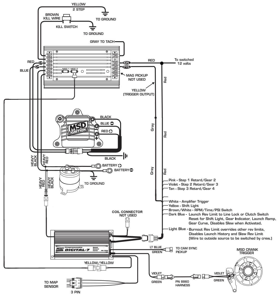 msd 7531 wiring diagram viewki me rh viewki me MSD 3 Step Wiring Diagram MSD