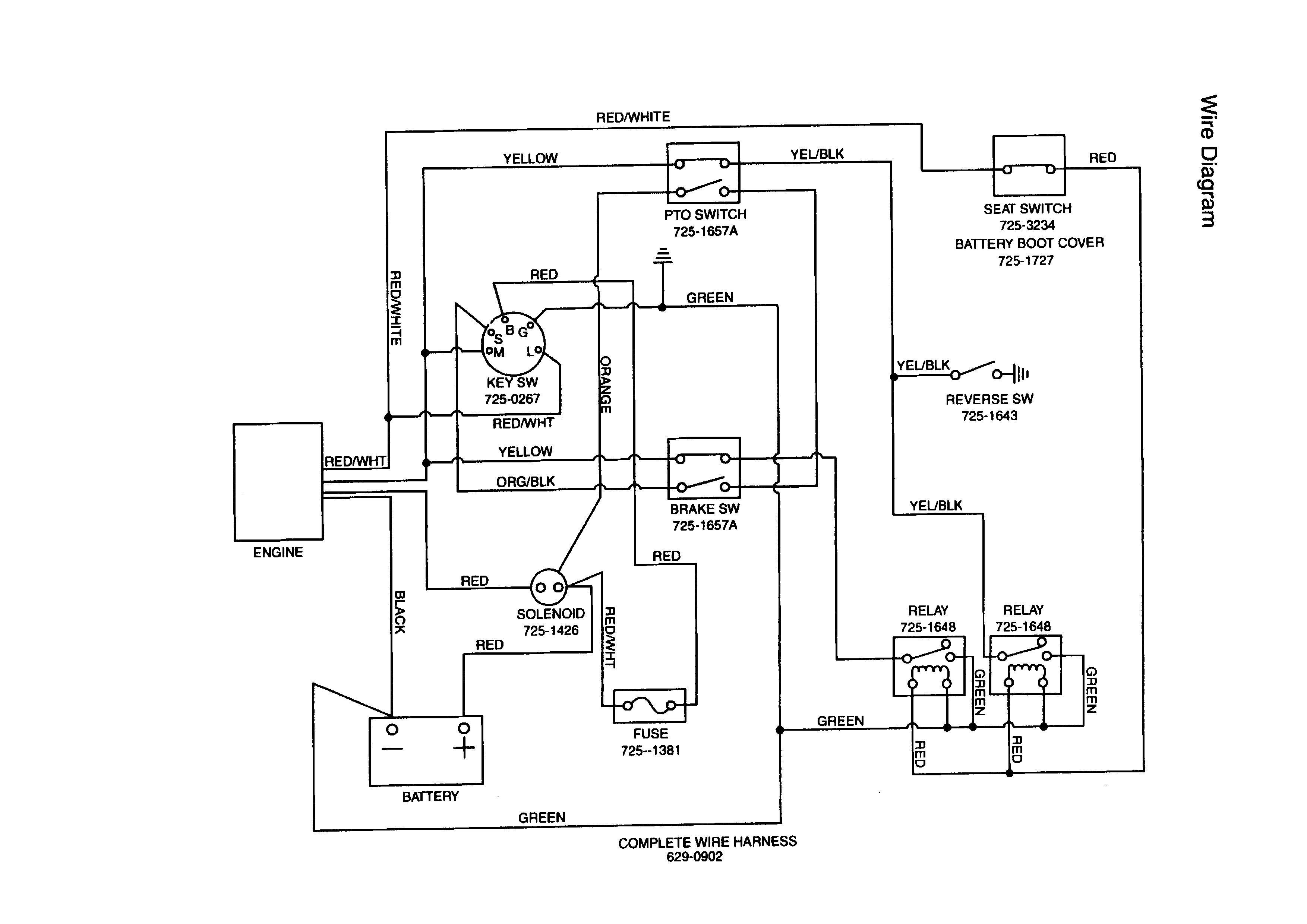 Mtd Tractor Wiring Diagram With For Huskee Lawn