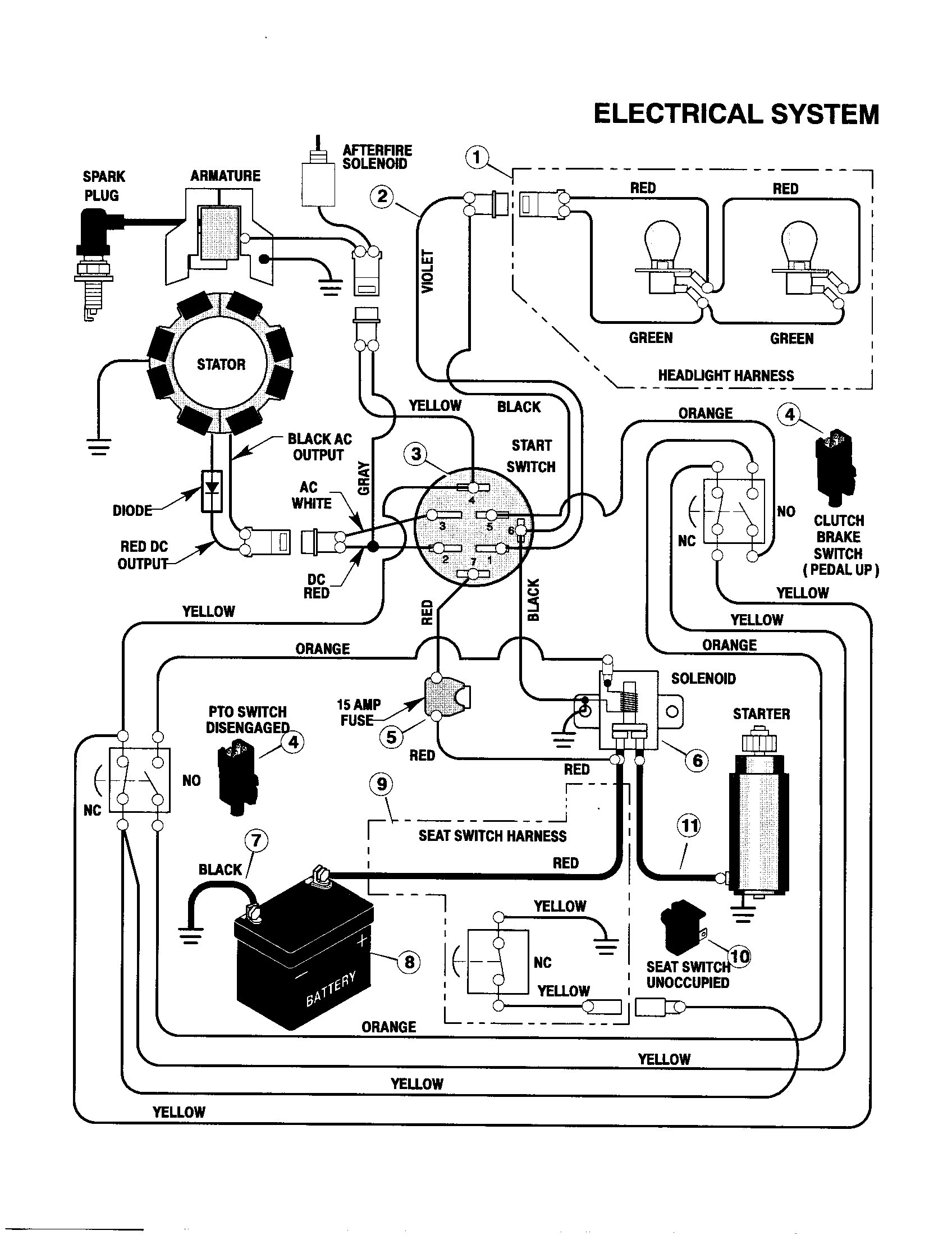 Lawn Mower Ignition Switch Wiring Diagram 1