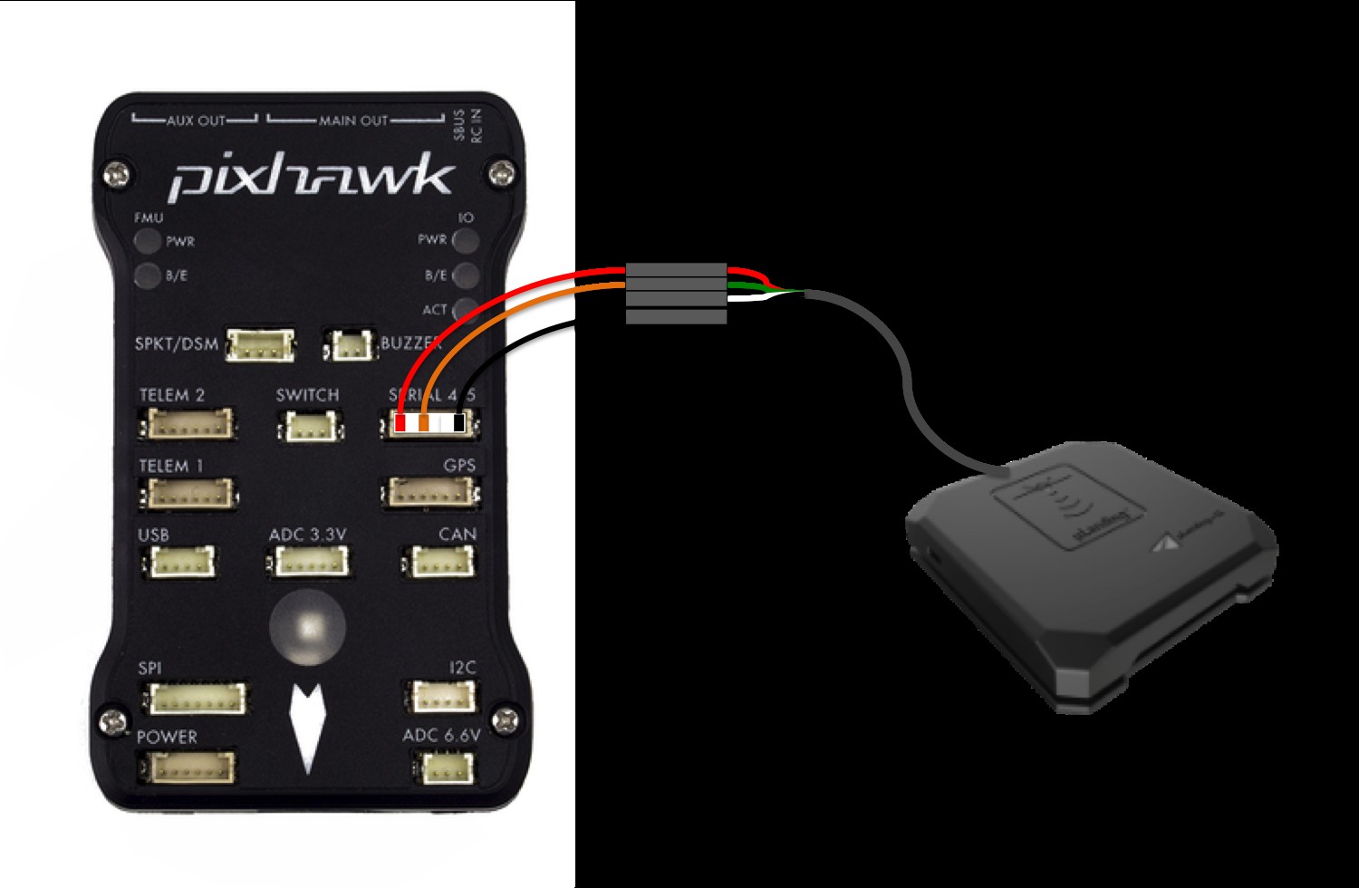 uLanding to Pixhawk wiring diagram