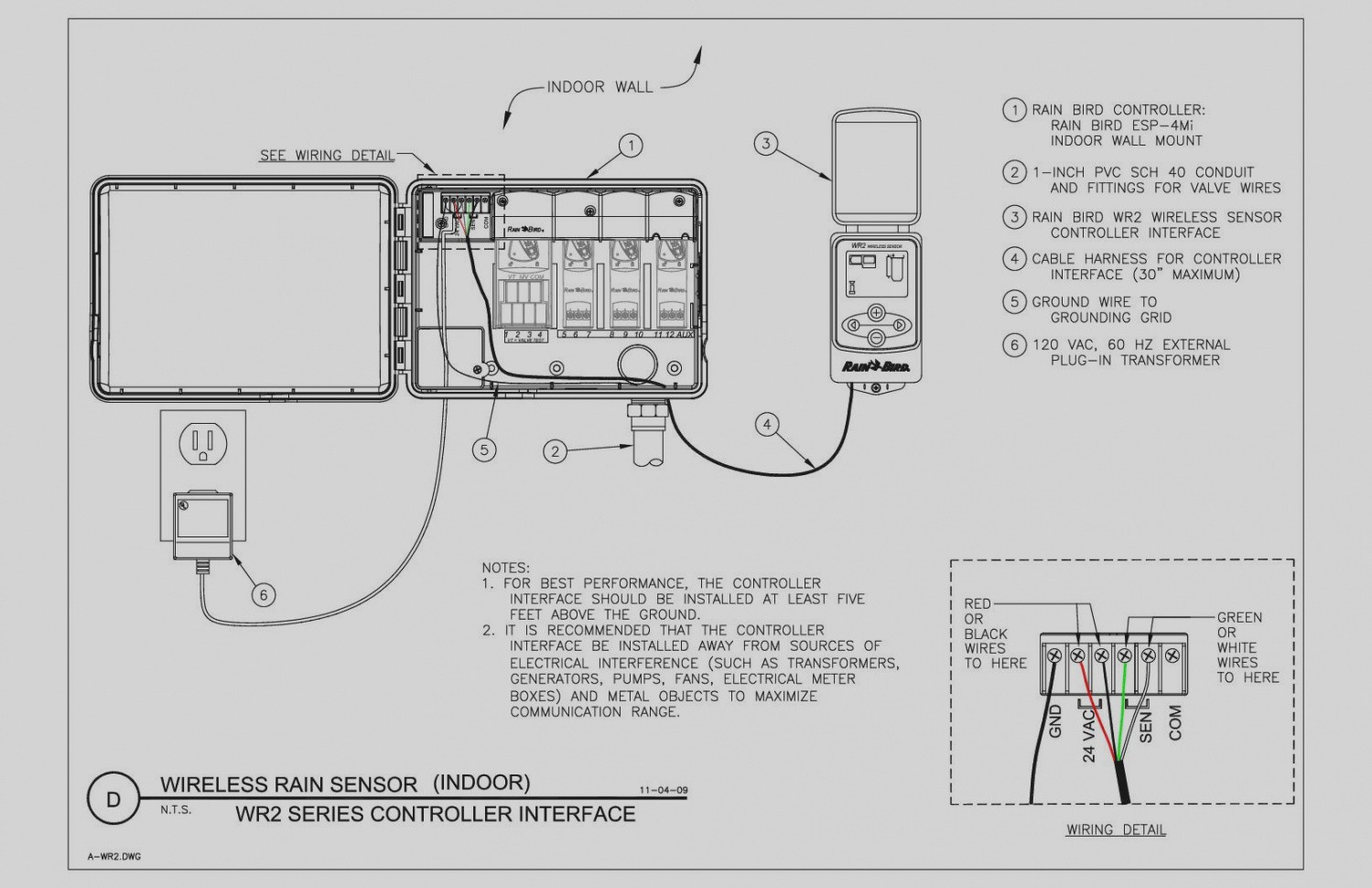 Wiring Diagram Detail Name rain bird esp modular wiring diagram – Elegant Sprinkler System Wiring Diagram Rain Bird CAD Detail