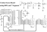 Scoreboard Circuit Diagram Awesome Cricket Score Board Using 8051 and 7 Segment