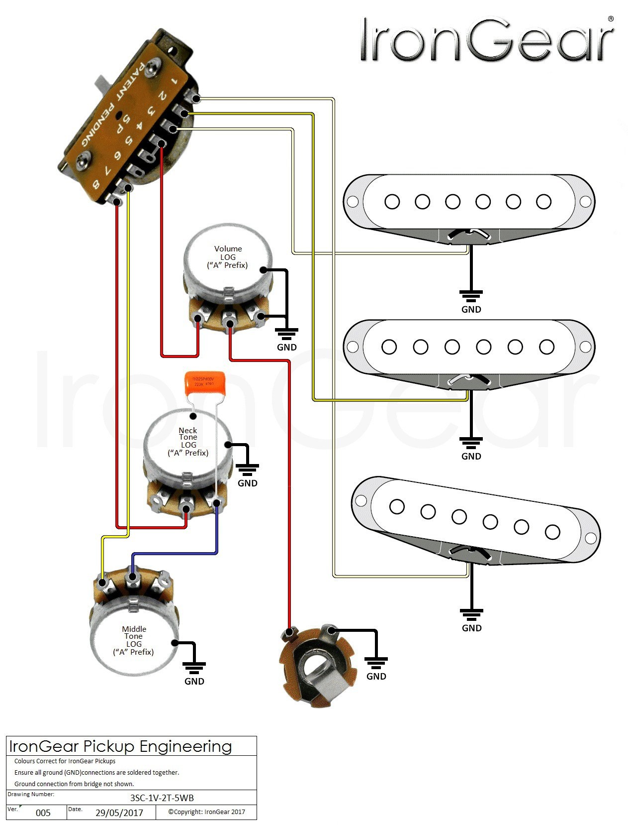 Wiring Diagram for Fender 5 Way Switch Fresh Fender Strat 3 Way Switch Wiring Diagram Free