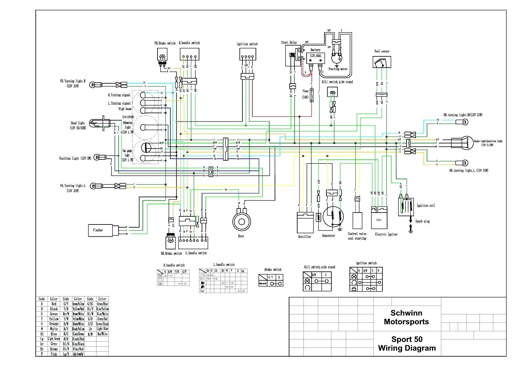 taotao 50cc scooter wiring diagram Collection Lovely Taotao 110cc Atv Wiring Diagram With Tao 125