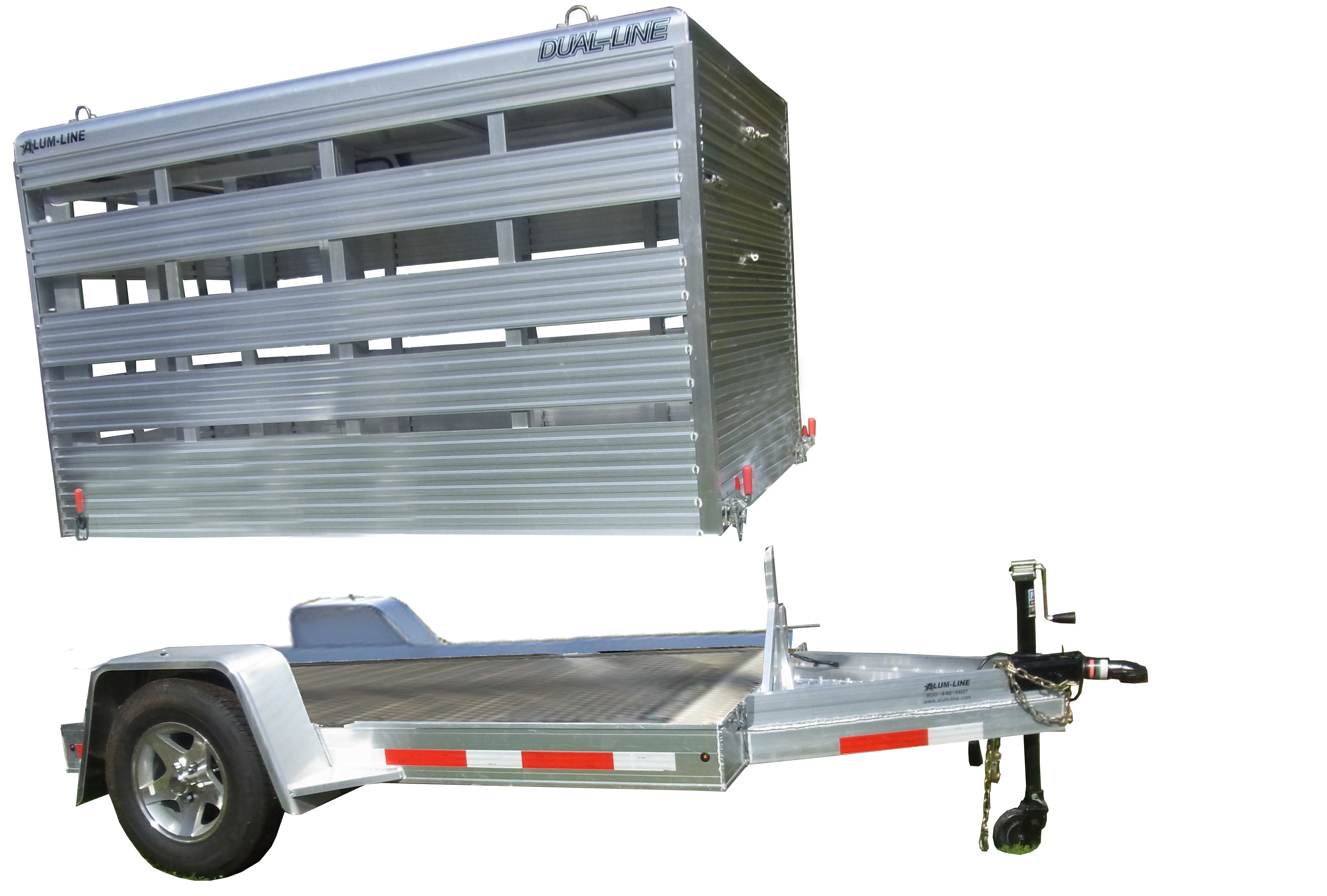 Buy & Sell New & Used Trailers All aluminum mini stock that can be used as a flatbed at TrailerShopper